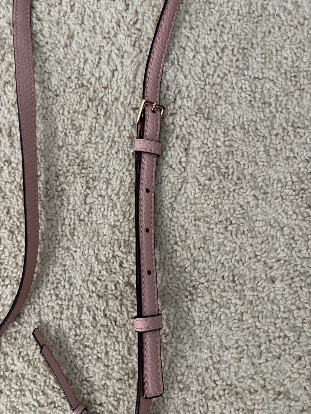kate spade Pebbled Leather Crossbody in Light Pink